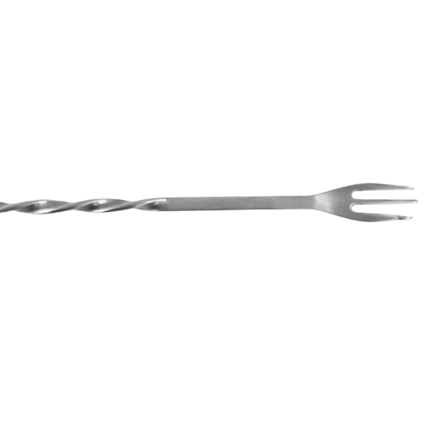 Cuchara de Bar con Tenedor de Acero Inoxidable BS-II