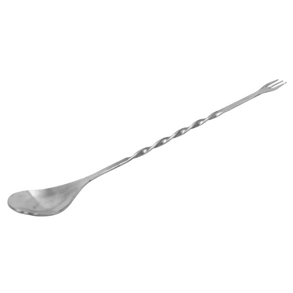 Cuchara de Bar con Tenedor de Acero Inoxidable BS-II