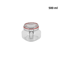 Set de 4 Contenedores de vidrio con tapa hermetica, .75, 1