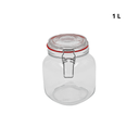 Set de 4 Contenedores de vidrio con tapa hermetica, .75, 1