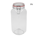 Set de 4 Contenedores de vidrio con tapa hermetica, .75, 1