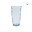 Vajilla Economica Tulipanes Sky Blue 12 Pzas(BAJA)