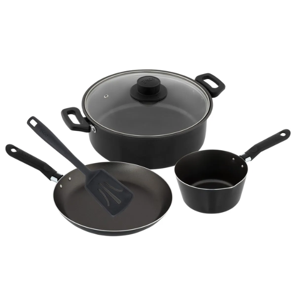 Bateria De Cocina De Aluminio 5 Pzas Blackstick@