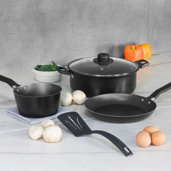 Bateria De Cocina De Aluminio 5 Pzas Blackstick@