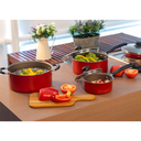 Batería de Cocina Tramontina Primeware Roja 18 Piezas
