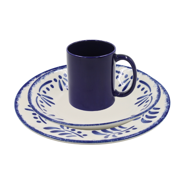 Vajilla 9 Pzas Habanera Azul@