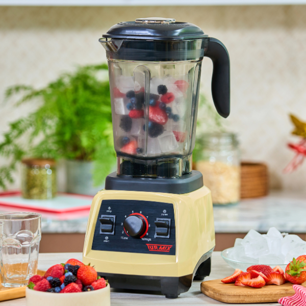 Licuadora Turbo Max Beige de Uso Rudo 2 Lts