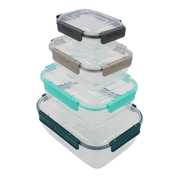 Juego de 4 contenedores de plastico para alimento varios colores HSH MOD. 200-4344-36 (36)