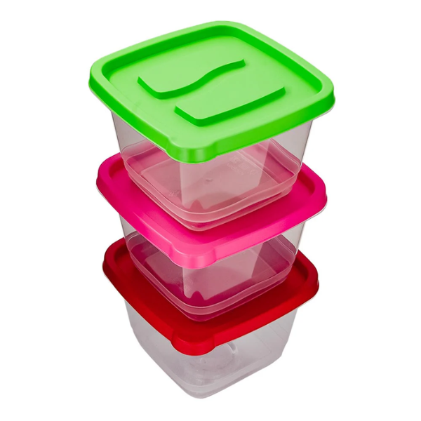Juego de 3 contenedores plástico 2L varios colores 200-8036-RBW Home Sweet Home (36)
