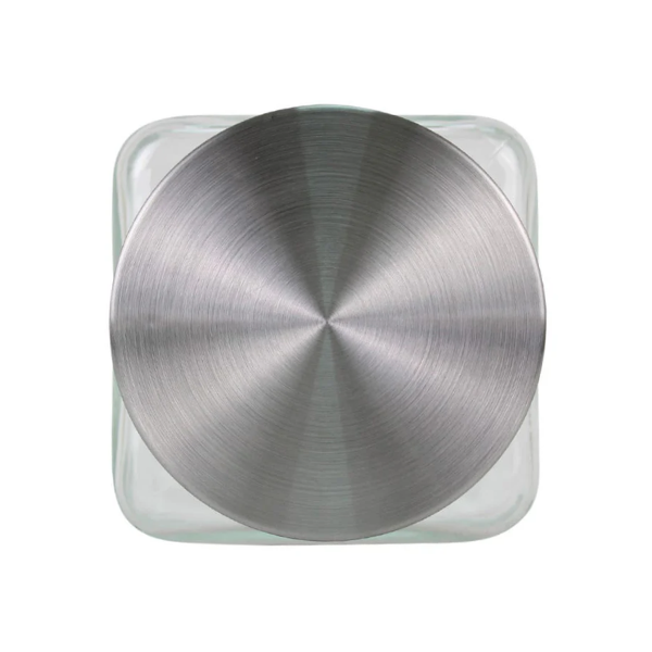 Set de 4 contenedores con tapa cromada, .75, 1 y 1.5 L vidrio  MOD. ATA0526 (4)