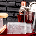 Juego de 2 vasos con tapa y popote 470 ml vidrio HSH MOD. ATH-922 (12)