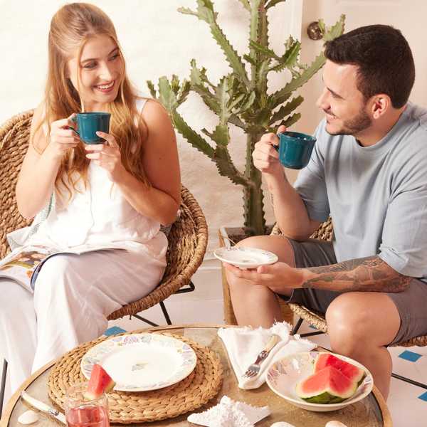 Vajilla de cerámica 16 piezas Bahari Corona MOD. VL164J040116 (2)