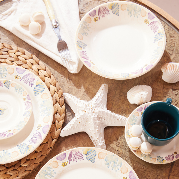 Vajilla de cerámica 16 piezas Bahari Corona MOD. VL164J040116 (2)