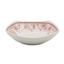 Vajilla de cerámica de 9 piezas Martina Corona cuadrada roja