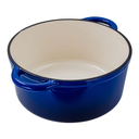 Olla de hierro fundido acabado peltre con tapa @