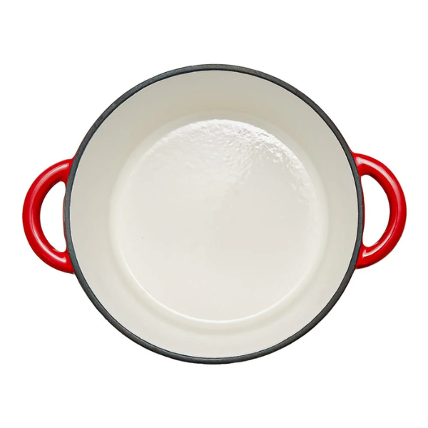 Olla de hierro fundido esmaltado con tapa 24 cm@