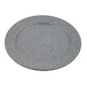 Plato trinche 10.5 pulgadas melamina Gray Granite Horeca Tavola