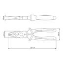 Pinza Universal 8 Tramontina(ONE SHOT)