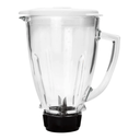 Licuadora Soho Lite Blanca con botones vaso de vidrio