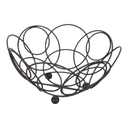 Canasta para frutas de acero inoxidable con esmaltado negro 26 cm @