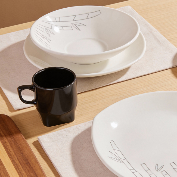 Vajilla de cerámica 9 piezas Bambu Corona MOD.  VL124A030109 (2)