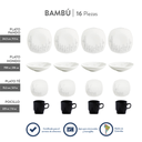Vajilla de cerámica 9 piezas Bambu Corona MOD.  VL124A030109 (2)