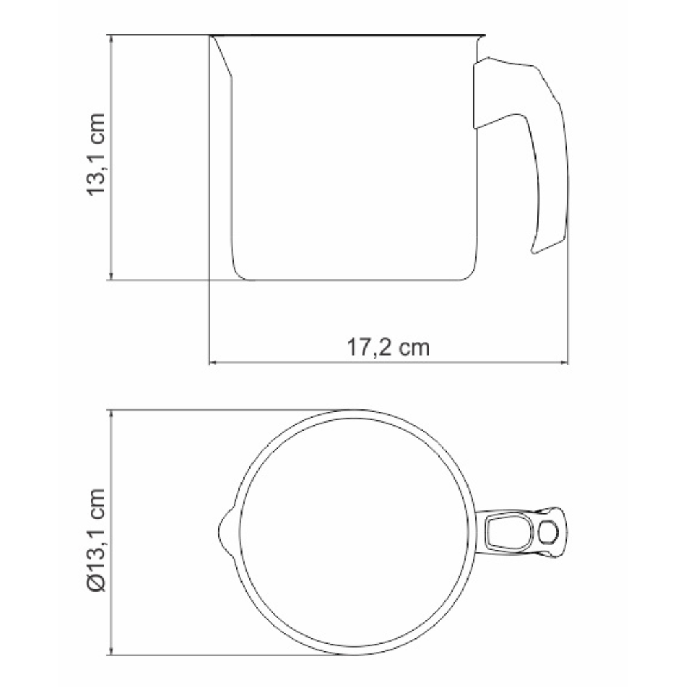 Hervidor De Leche 13cm/1.4L Allegra Tramontina – Papelería Nival