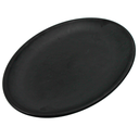 Plato ovalado 35 cm  melamina negra mate