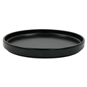 Plato trinche 23 cm negro Mate Mediterráneo Anfora