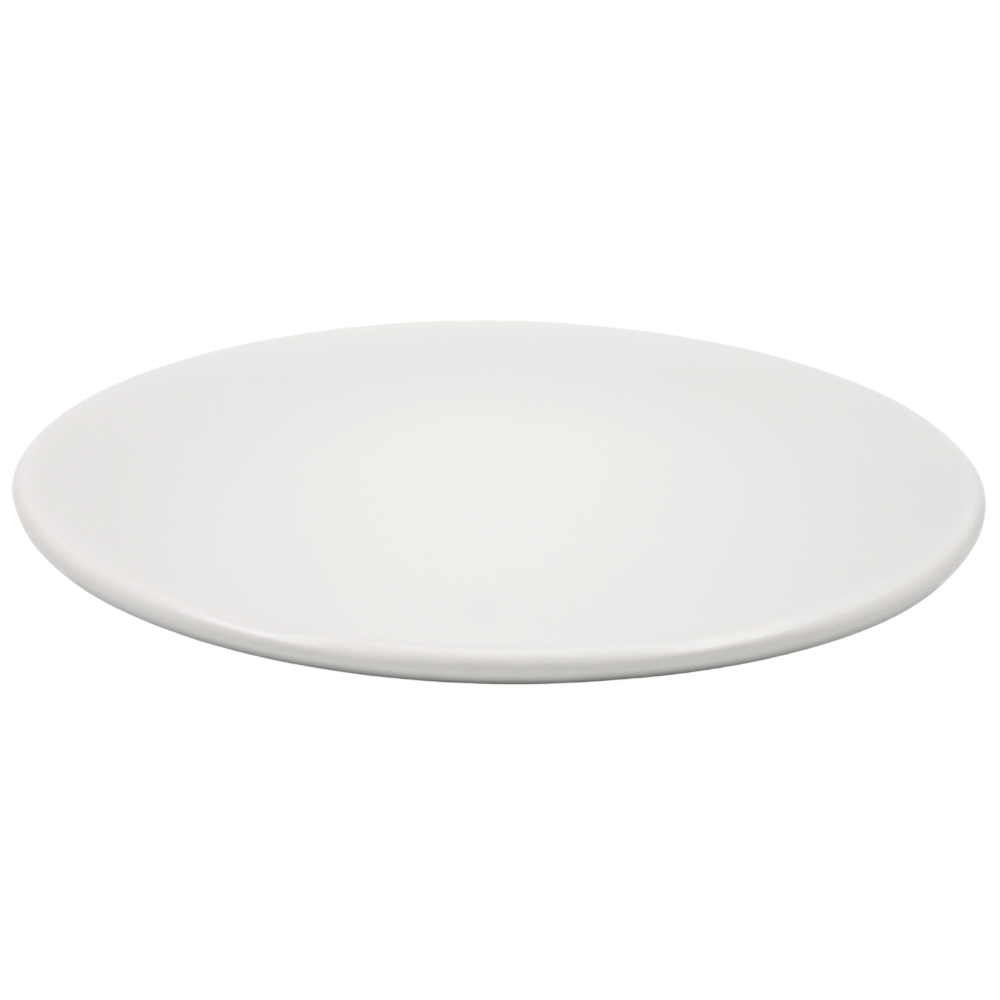 Plato trinche 27 cm Chena sin relieve blanco mate Anfora