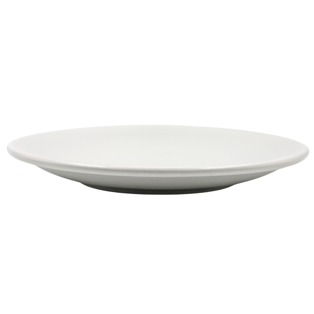 Plato trinche 27 cm Chena sin relieve blanco mate Anfora