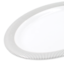 Plato oval 14&quot; 36 cm melamina Premium Elegantza Gris