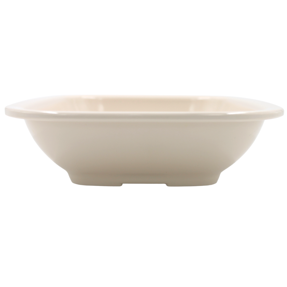 Plato cuadrilongo 25 cm melamina arena beige