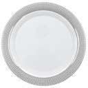 Plato extendido 9" 23 cm melamina Premium Elegantza Gris