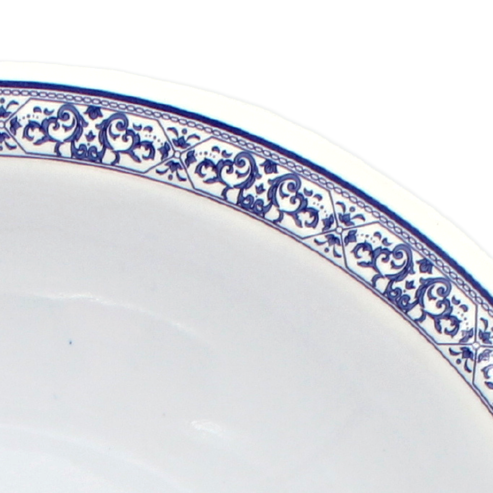 Plato oval 8&quot; 20 cm melamina talavera azul