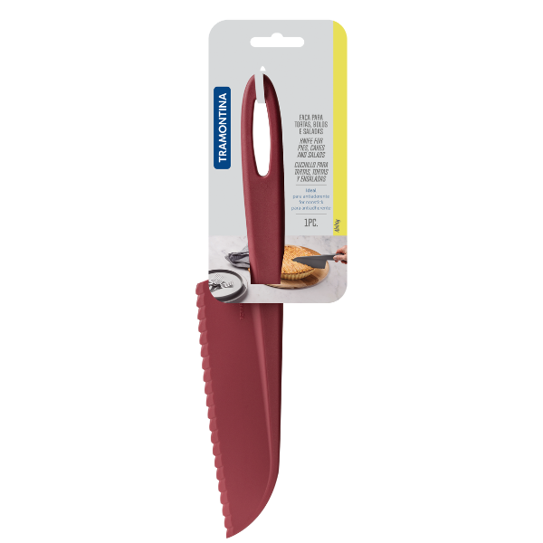 Cuchillo Para Tartas De Polipropileno Abylite Rojo Tramontina