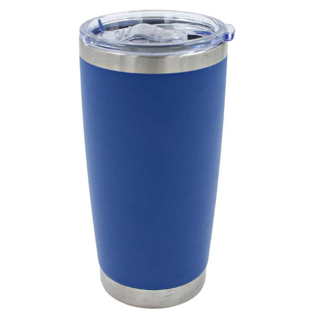 Vaso térmico 20 onzas 590 ml acero inoxidable azul Travessa