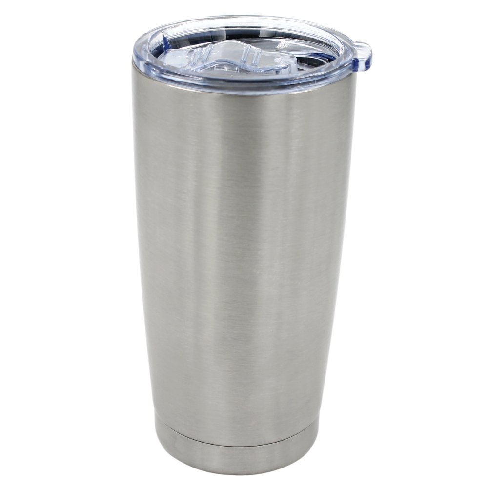 Vaso térmico 20 onzas 590 ml acero inoxidable gris Travessa