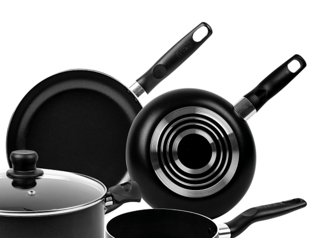 Batería de Cocina T-fal Inicia negra 5 piezas