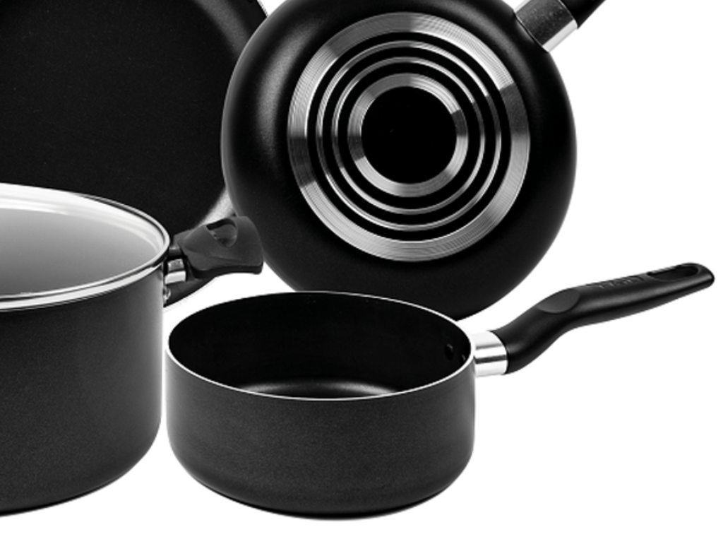 Batería de Cocina T-fal Inicia negra 5 piezas