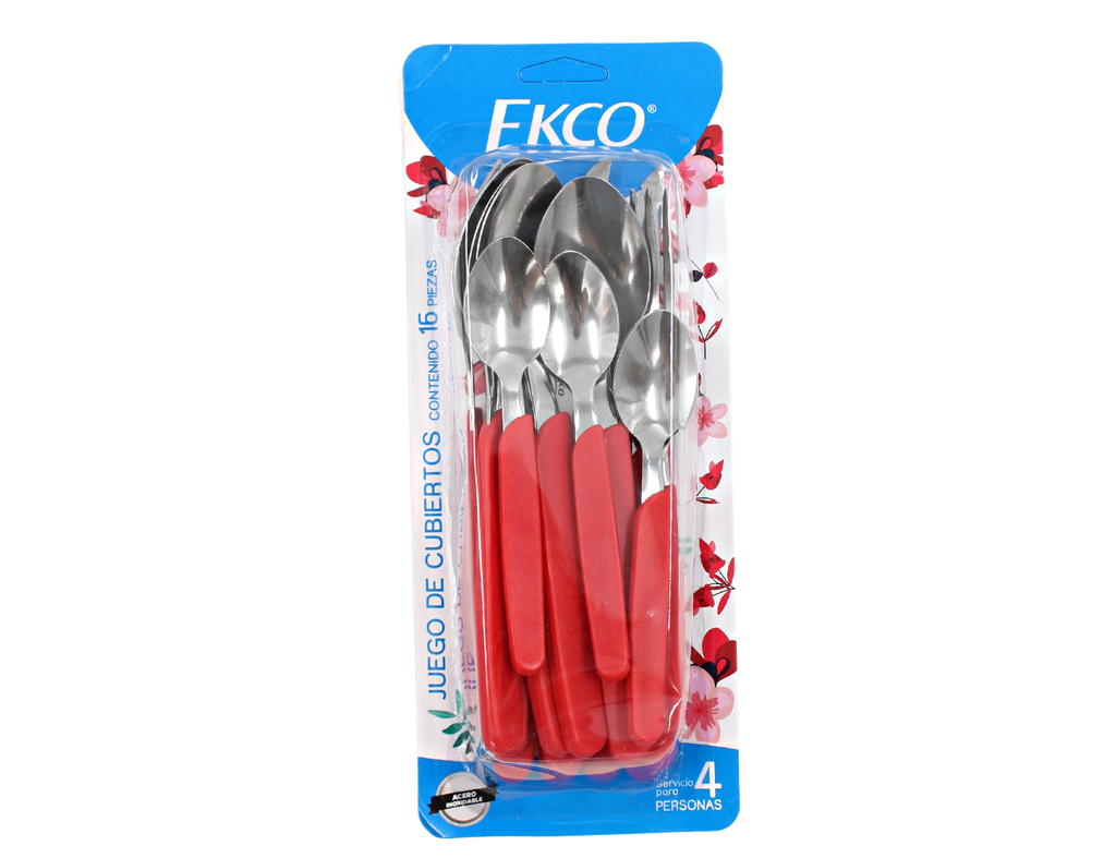 Batería de Cocina Ekco Cherry 12 Piezas Rojo