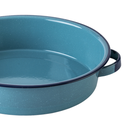 Bandeja de peltre Cinsa 34 cm 5.2 litros azul turquesa