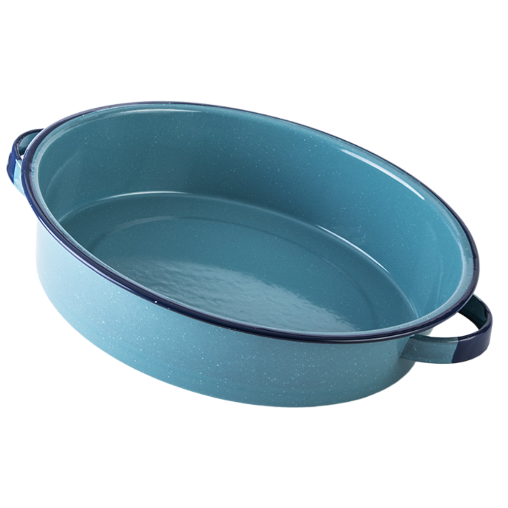 Bandeja de peltre Cinsa 34 cm 5.2 litros azul turquesa