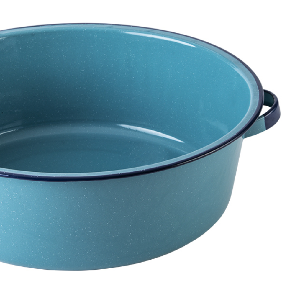 Bandeja de peltre Cinsa 44 cm 15 litros azul turquesa