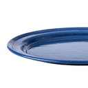 Plato plano de peltre 30 cm Azul Real Nevado