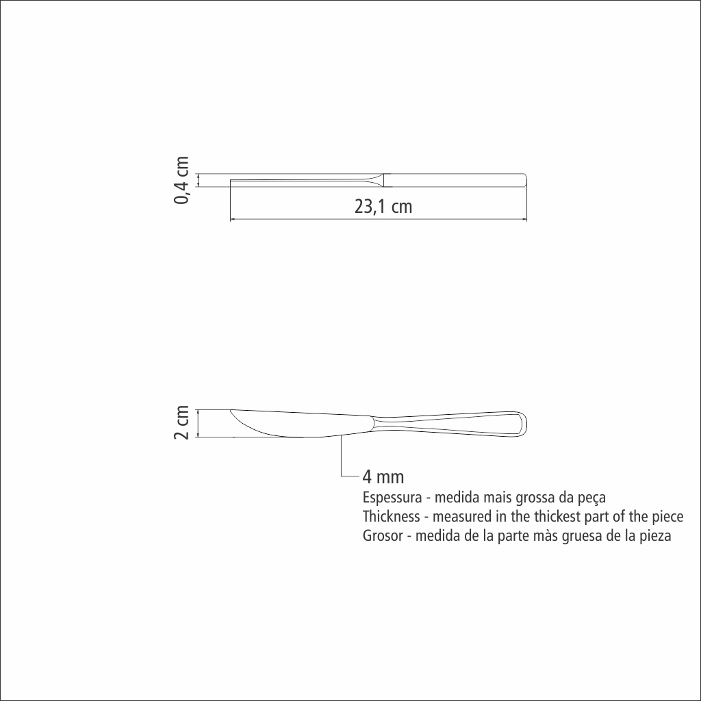 Cuchillo Para Asado Pacific