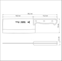 Hachuela 7" Acero Inoxidable Century Tramontina Mod. 240261