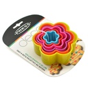 Juego De 6 Moldes Para Galletas Flor Varios Colores Plastico
