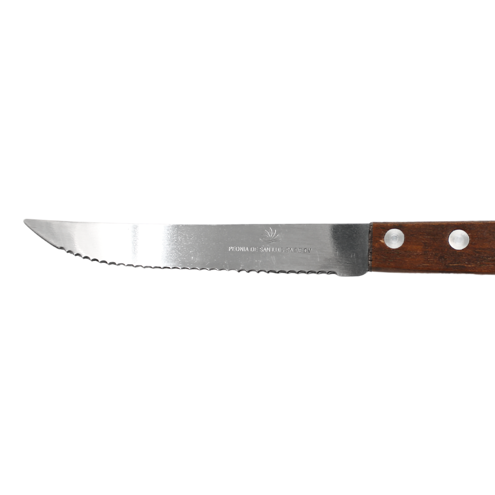 Cuchillo de sierra con mango de madera