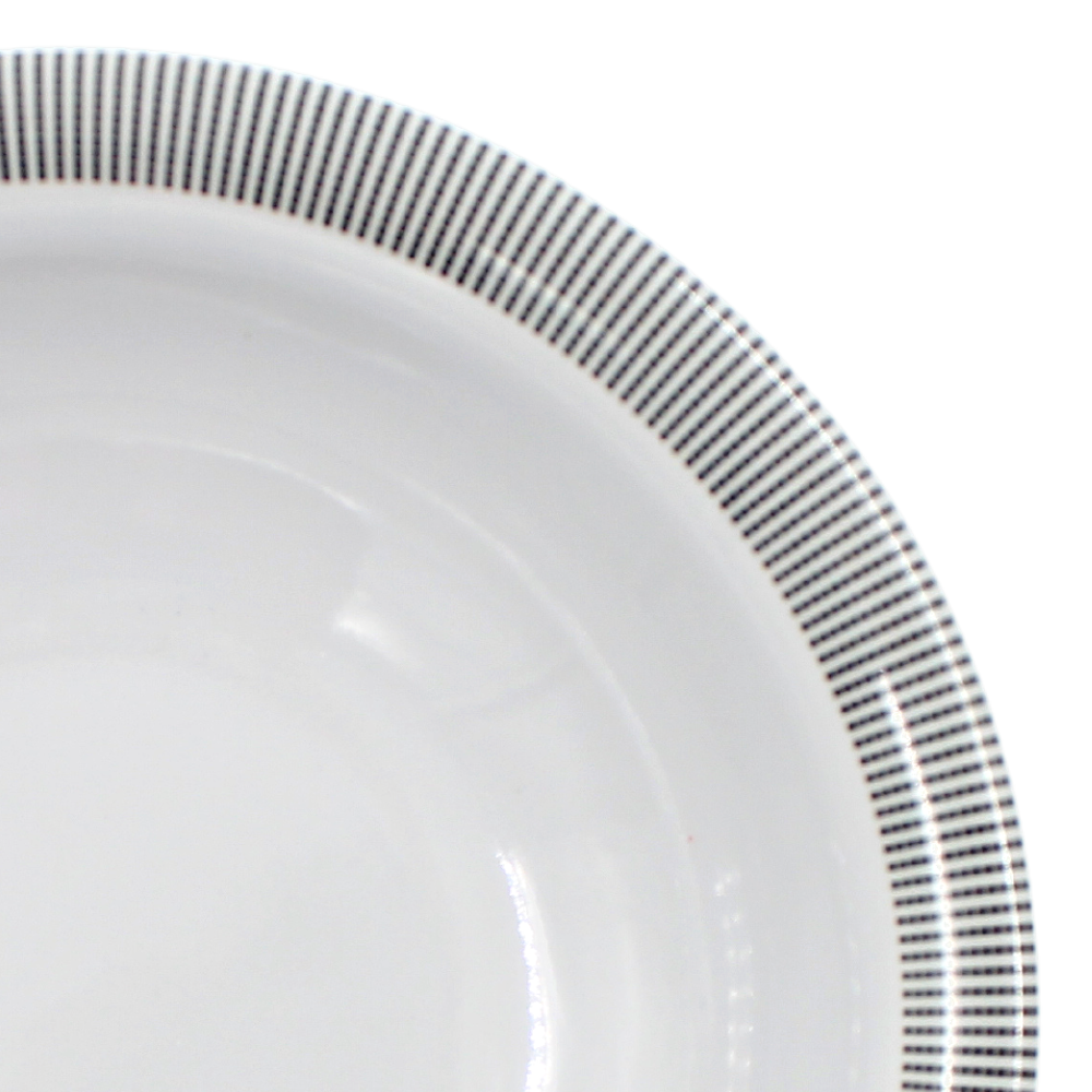 Plato sopero 7.5" 19 cm melamina Premium Elegantza Gris
